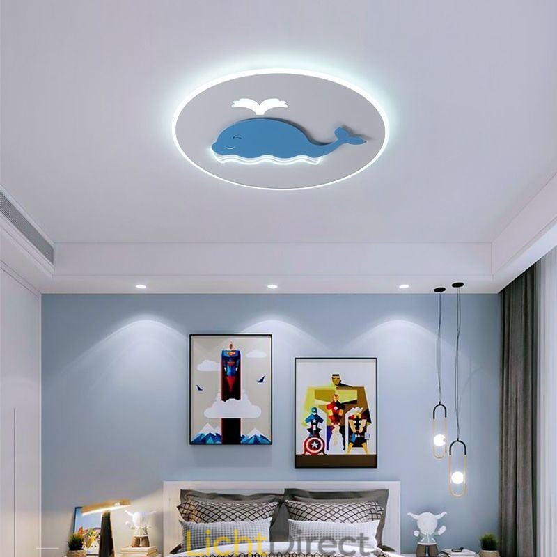 Moderne creatieve plafondlamp walvis plafondlamp
