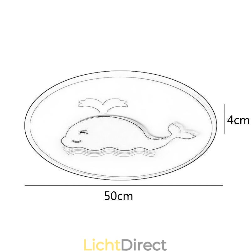 Moderne creatieve plafondlamp walvis plafondlamp