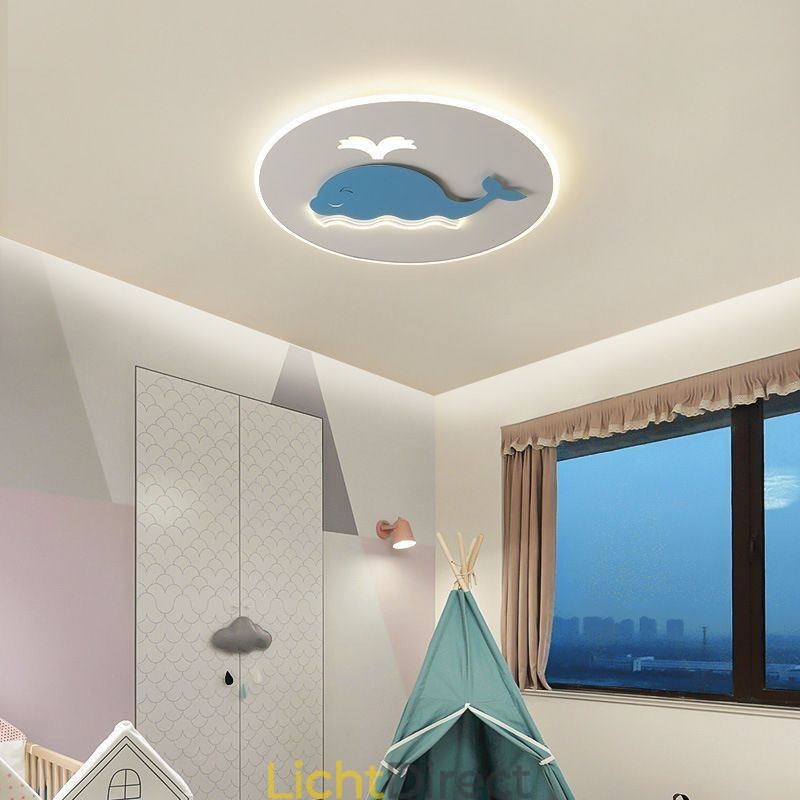 Moderne creatieve plafondlamp walvis plafondlamp