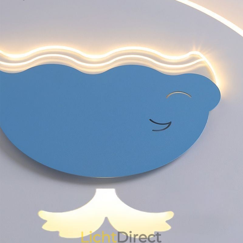 Moderne creatieve plafondlamp walvis plafondlamp