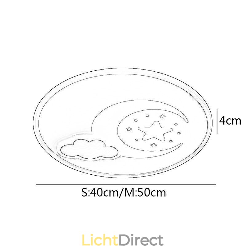 Simplicity Plafondlamp Maan & Ster Plafondlamp
