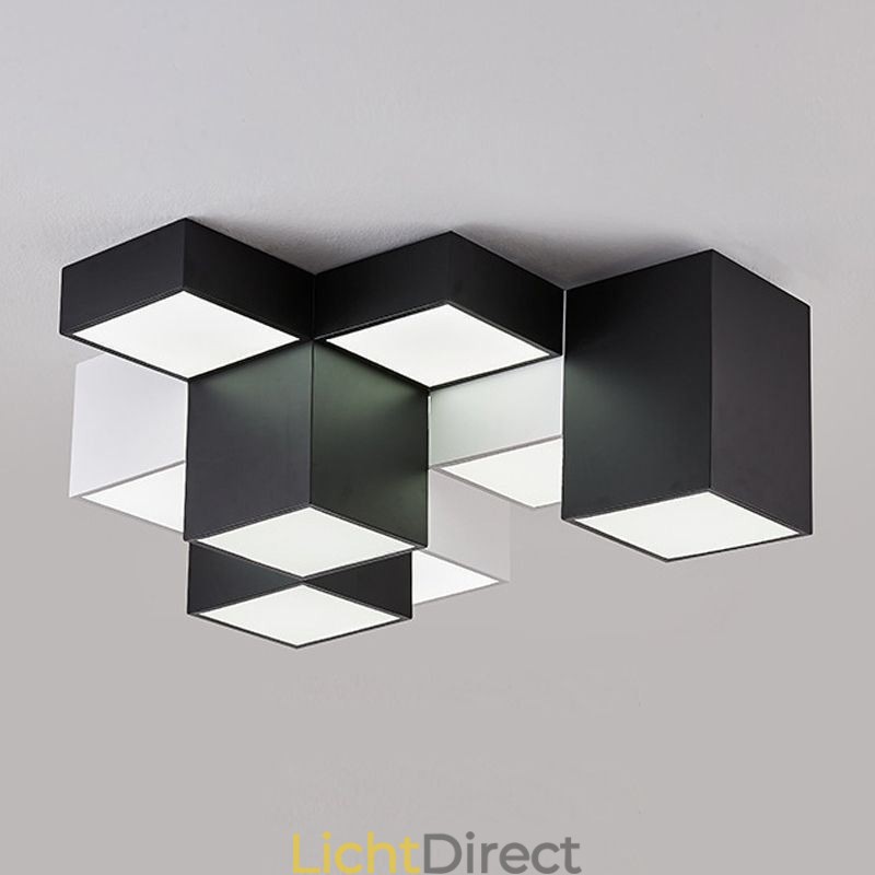 Moderne plafondlamp kubus plafondlamp