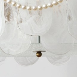Europese ijzeren plafondlamp Elegante glazen plafondlamp