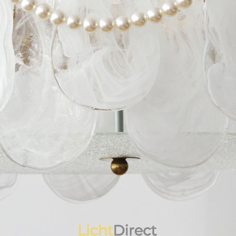 Europese ijzeren plafondlamp Elegante glazen plafondlamp