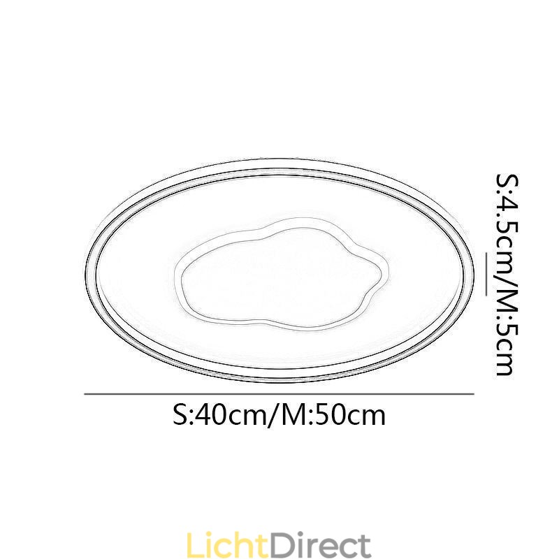 Moderne plafondlamp ronde wolkenplafondlamp