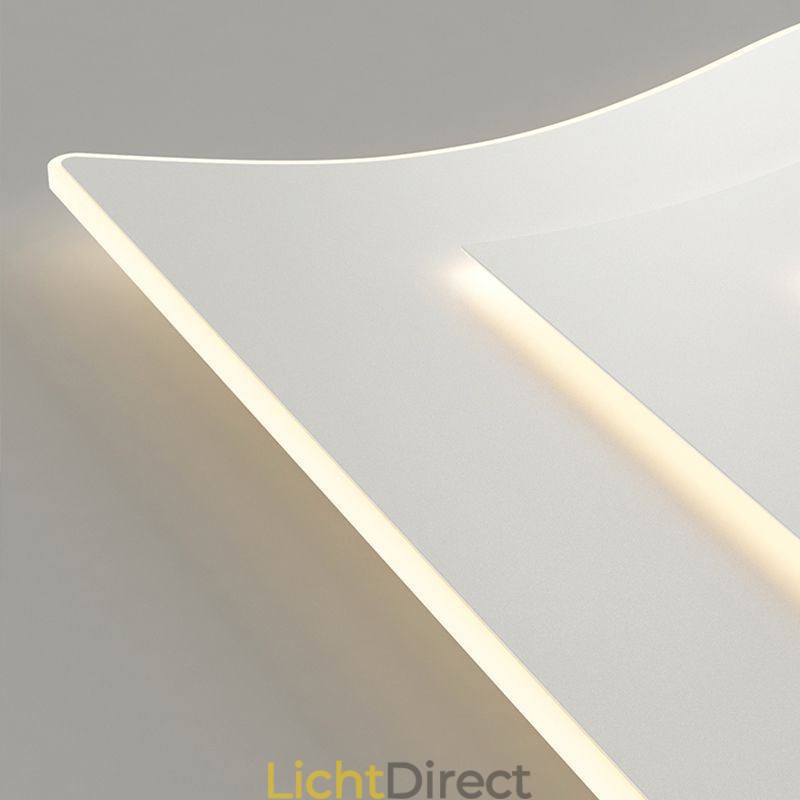 Moderne plafondlamp vierkant acryl inbouw