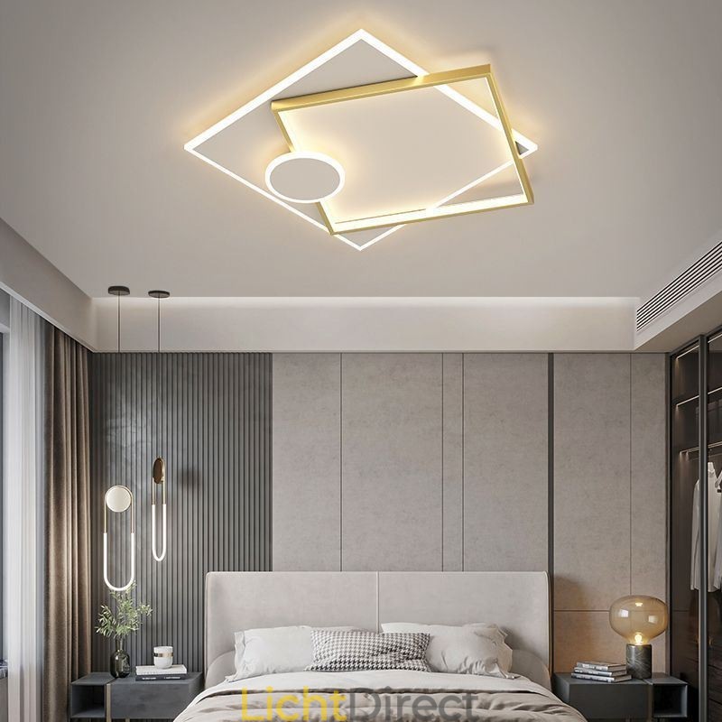 Moderne plafondlamp vierkante geometrische acryl plafondlamp