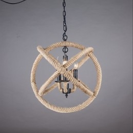 Landelijke mini-stijl schilderij metalen kroonluchter