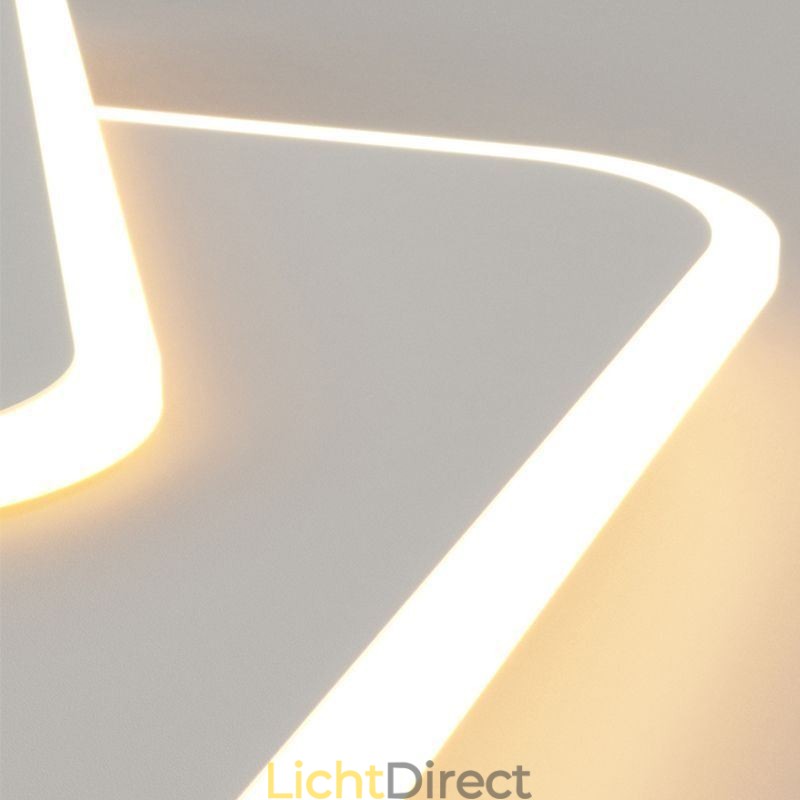 Moderne, inbouwbare, geometrische, vierkante plafondlamp