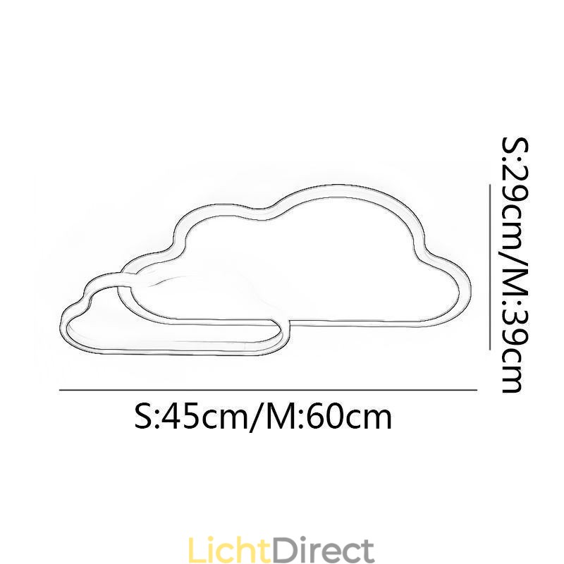 Moderne plafondlamp creatieve wolk decoratie licht