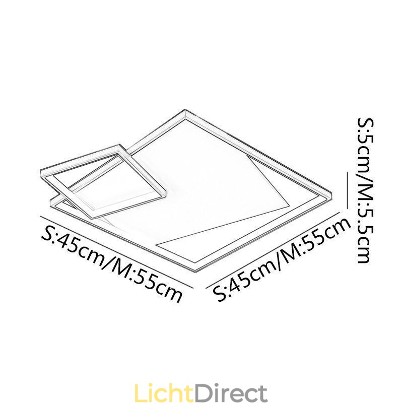 Moderne plafondlamp vierkante binnenverlichtingsarmaturen
