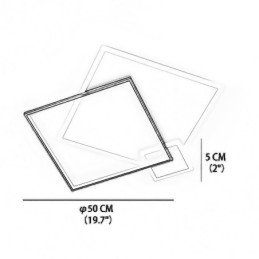 Moderne plafondlamp Geometrische vierkante plafondlamp
