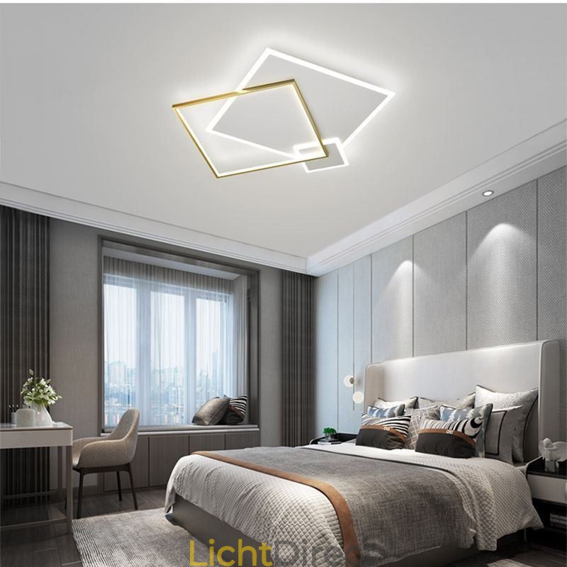 Moderne plafondlamp Geometrische vierkante plafondlamp