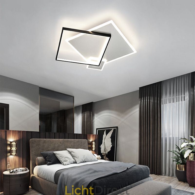 Moderne plafondlamp Geometrische vierkante plafondlamp