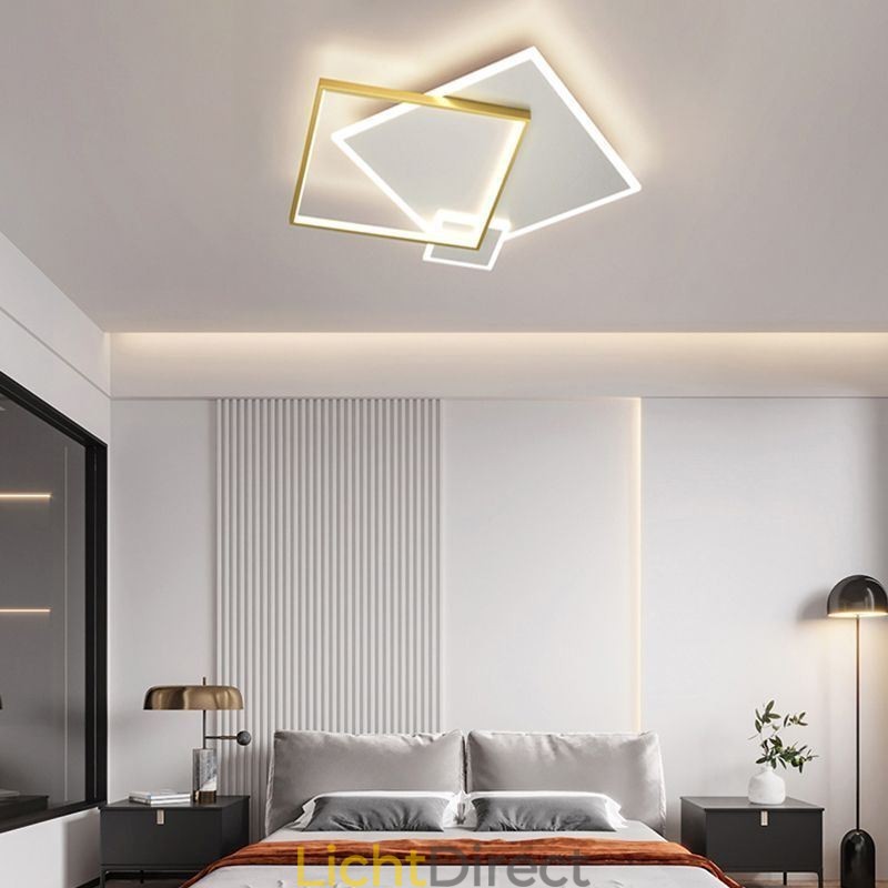 Moderne plafondlamp Geometrische vierkante plafondlamp