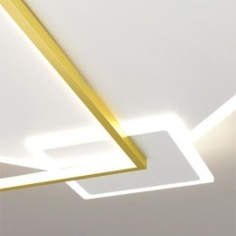 Moderne plafondlamp Geometrische vierkante plafondlamp
