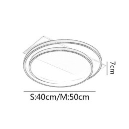 Moderne plafondlamp ronde plafondlamp
