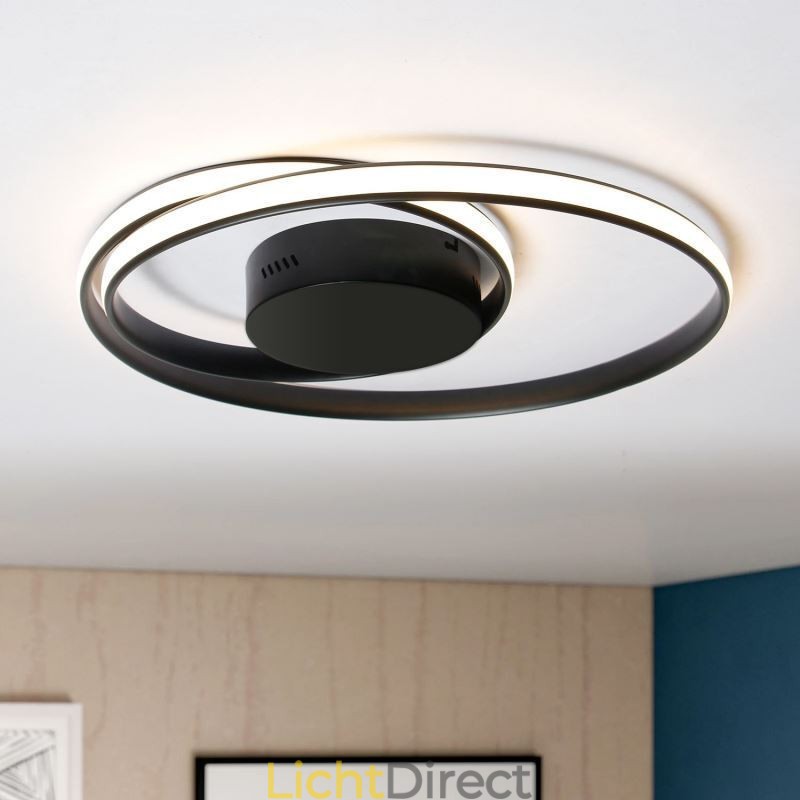 Moderne plafondlampen Dubbele ronde lampen