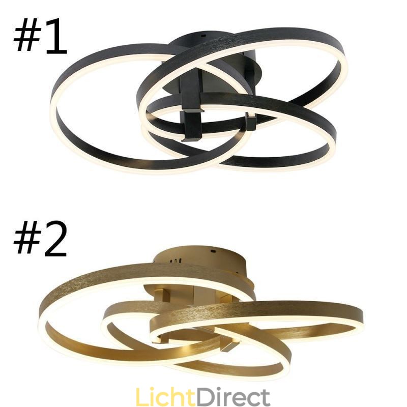 Moderne plafondlamp 3-rings plafondlamp