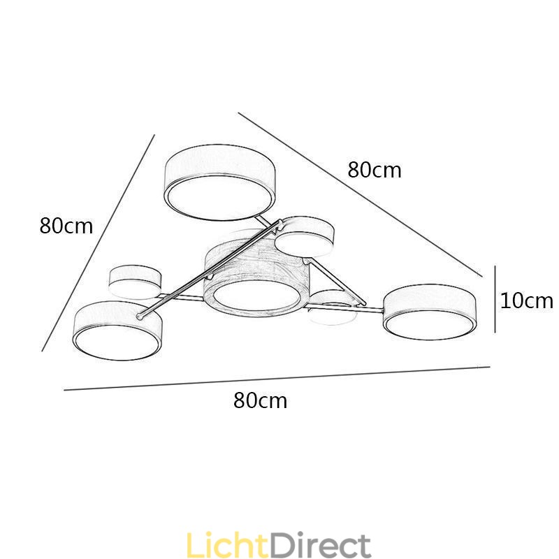 Moderne moleculaire acryl plafondlamp