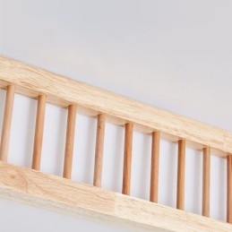 Japanse acryl plafondlamp Rechthoekige rubberhouten plafondlamp