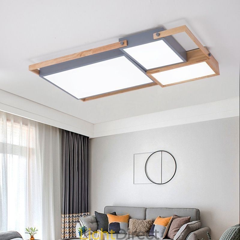 Moderne plafondlamp, rechthoekige plafondlamp