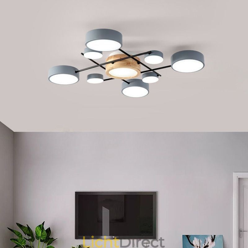 Moderne plafondlamp met splicing, vierhoekige plafondlamp