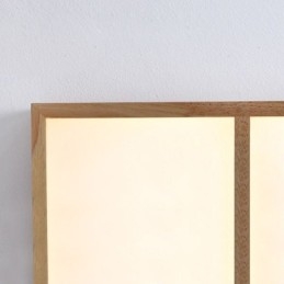 Japanse acryl plafondlamp Geometrische houten plafondlamp