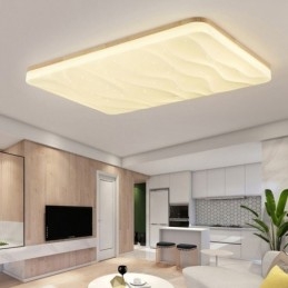 Japanse acryl plafondlamp rechthoekige gegolfde plafondlamp