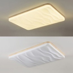 Japanse acryl plafondlamp rechthoekige gegolfde plafondlamp