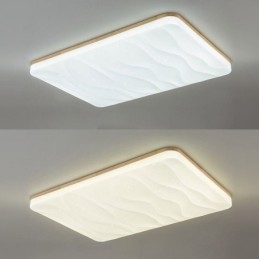 Japanse acryl plafondlamp rechthoekige gegolfde plafondlamp