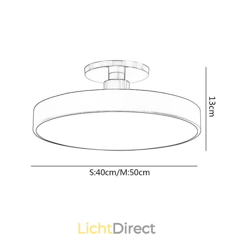 Moderne ronde plafondlampen, plafondlamp van acryl