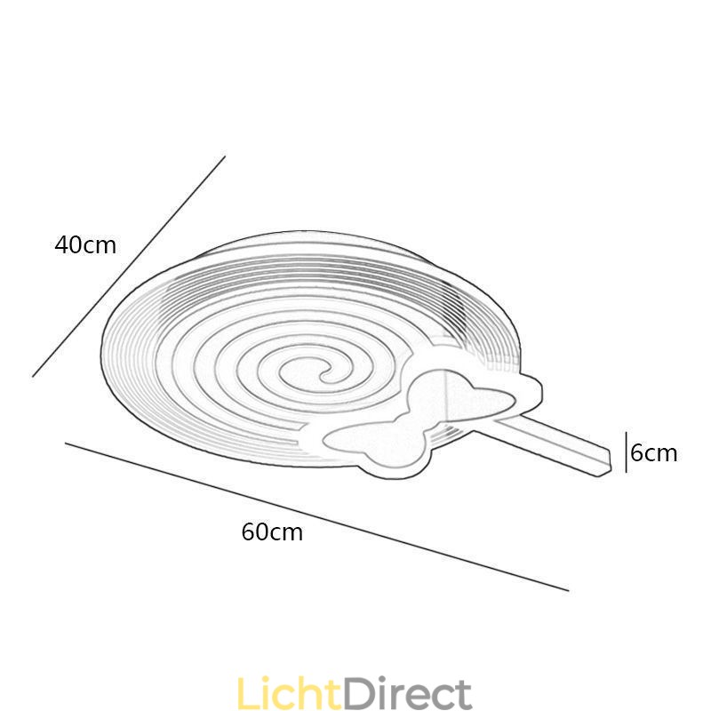 Moderne plafondlamp Lollipop plafondlamp kinderen