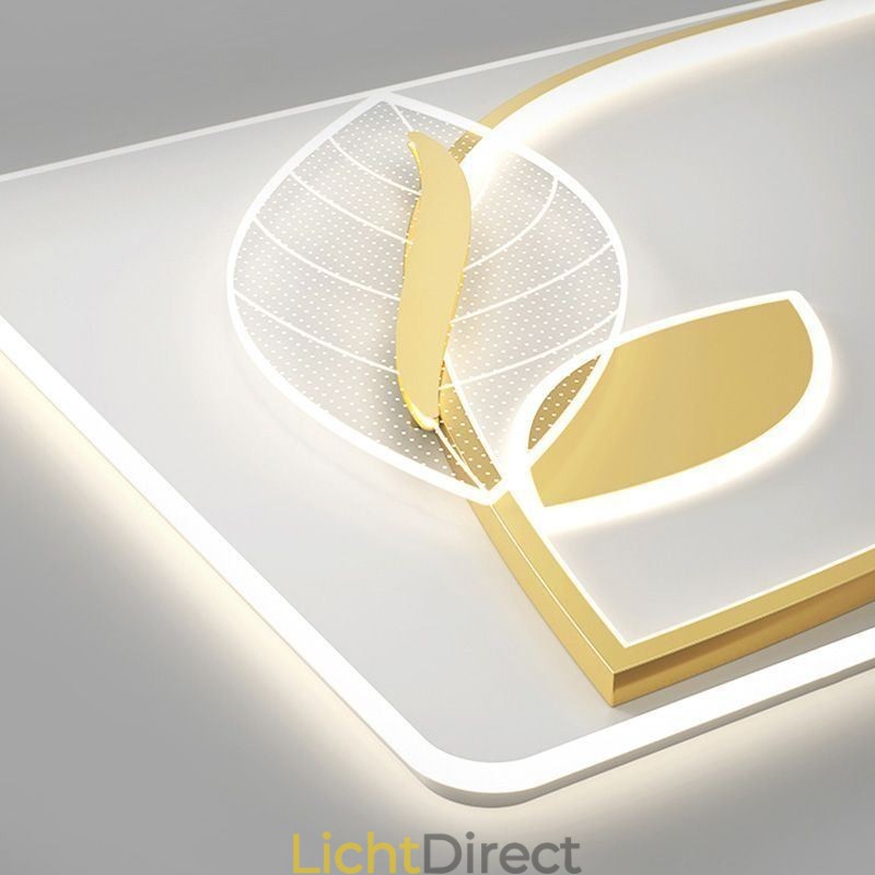 Luxe Plafondlamp Creatief Bladontwerp Plafondlamp