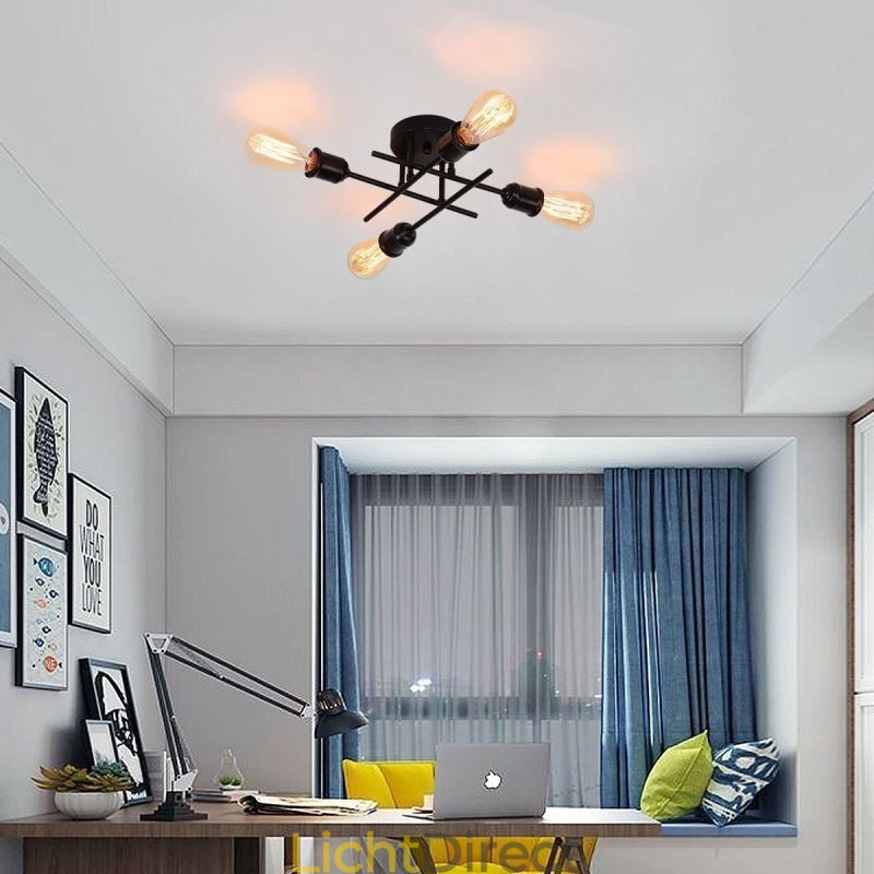 Plafondlamp met 4 fittingen voor inbouw