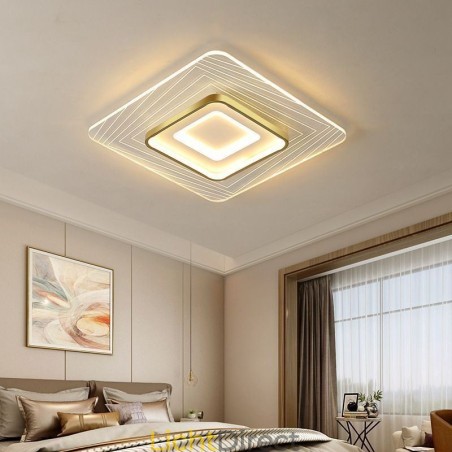 Plafondlamp, inbouw, vierkante plafondlamp Plafondlamp, inbouw, vierkante plafondlamp