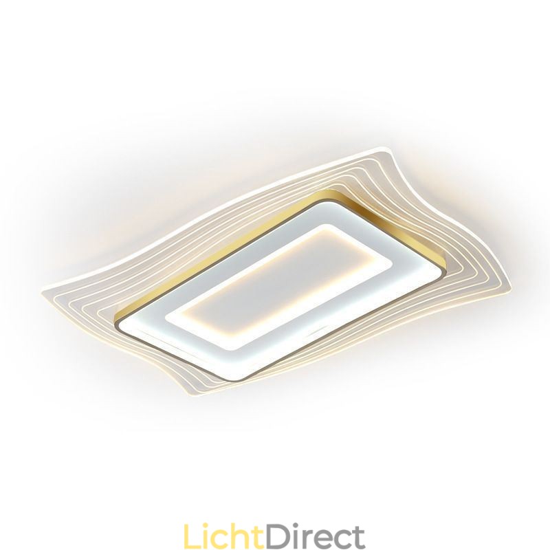 Moderne plafondlamp, inbouw, vierkante plafondlamp