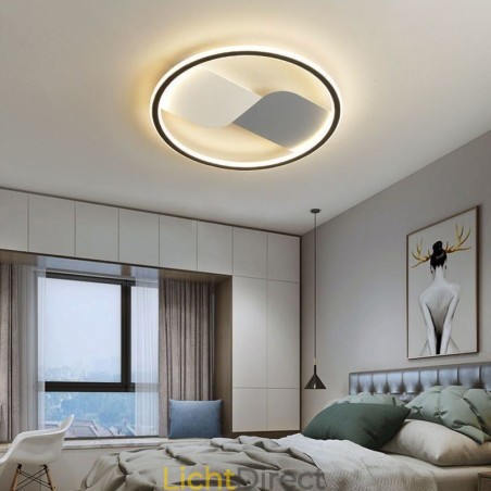 Plafondlamp met ronde inbouwmontage, plafondlamp met ronde inbouwmontage