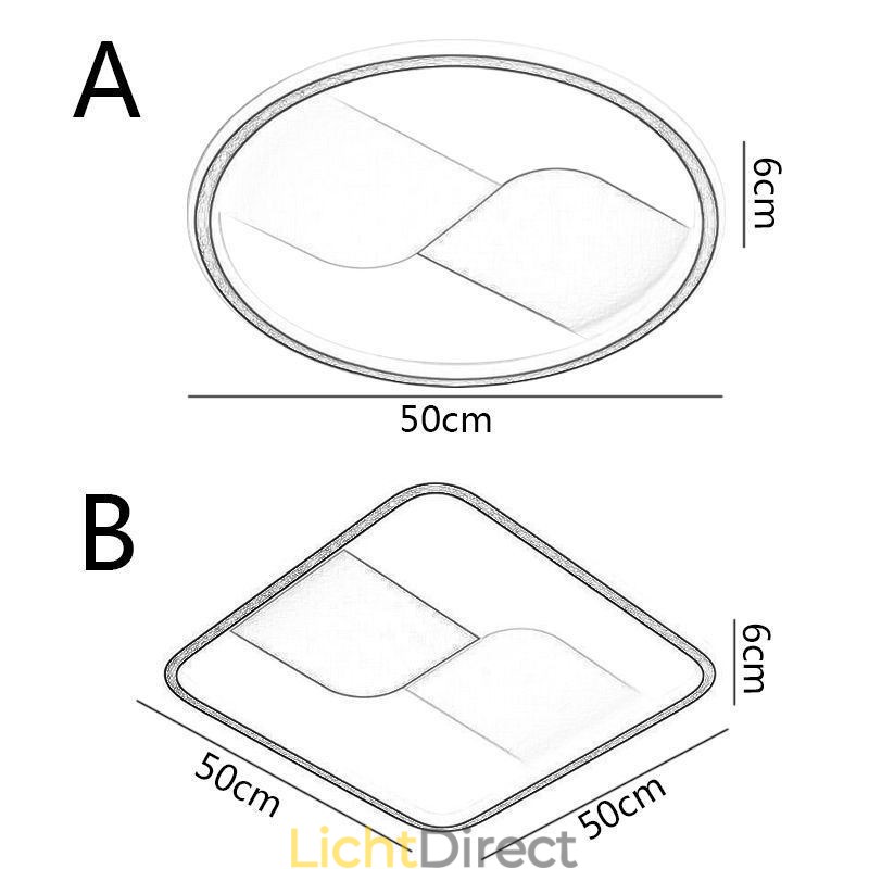Plafondlamp met ronde inbouwmontage, plafondlamp met ronde inbouwmontage