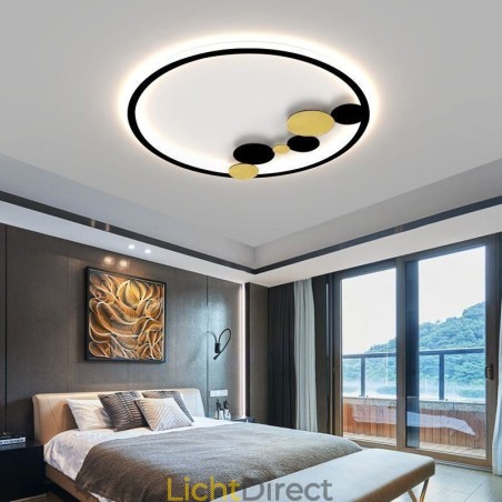 Plafondlampen met inbouwspots