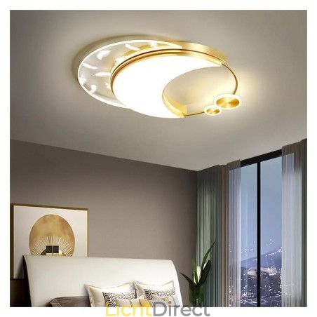 Moderne plafondlamp in maanvorm Moderne plafondlamp in maanvorm
