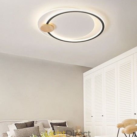 Moderne plafondlamp van acryl met 2 ringen Moderne plafondlamp van acryl met 2 ringen