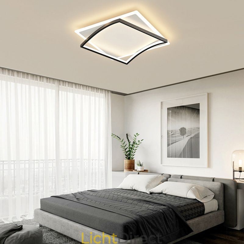 Moderne plafondlampen, plafondlampen met vlakke montage