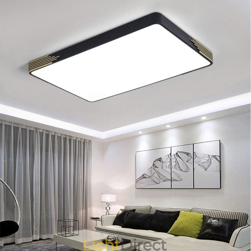 Moderne plafondlamp met rechthoekige plafondlamp