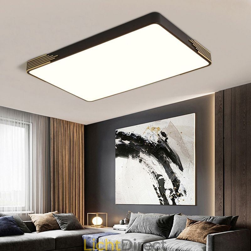 Moderne plafondlamp met rechthoekige plafondlamp