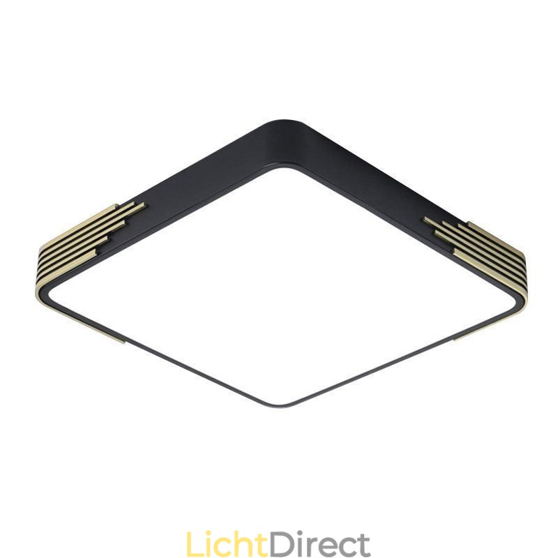 Moderne plafondlamp met inbouwmontage, vierkante plafondlamp