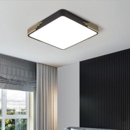 Moderne plafondlamp met inbouwmontage, vierkante plafondlamp