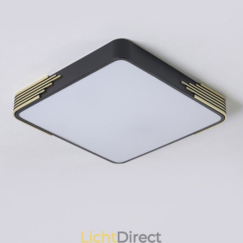Moderne plafondlamp met inbouwmontage, vierkante plafondlamp