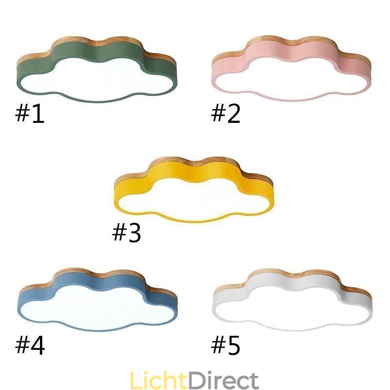 Moderne, creatieve plafondlamp in de vorm van een wolk van acryl voor kinderen
