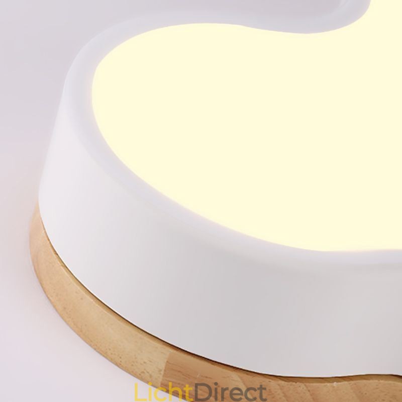 Moderne, creatieve plafondlamp in de vorm van een wolk van acryl voor kinderen